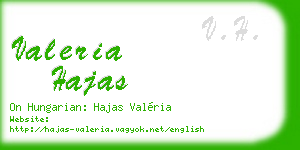 valeria hajas business card
